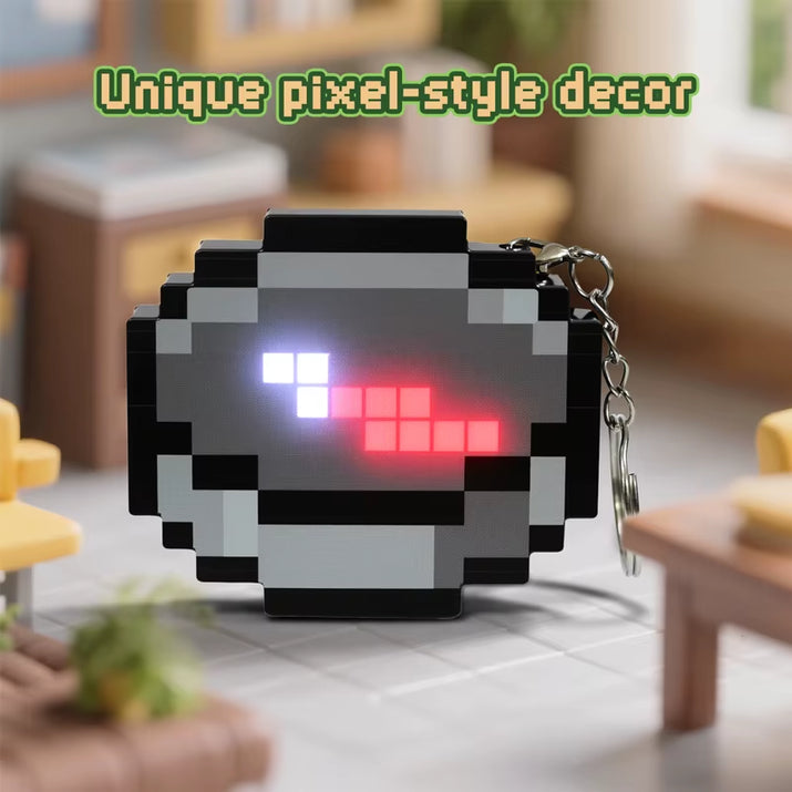 Compass Pixel Wind Peripheral Design Toy Trinket Use Movable Compass Keychain Pendant Real-World Use Toys Fans Gift